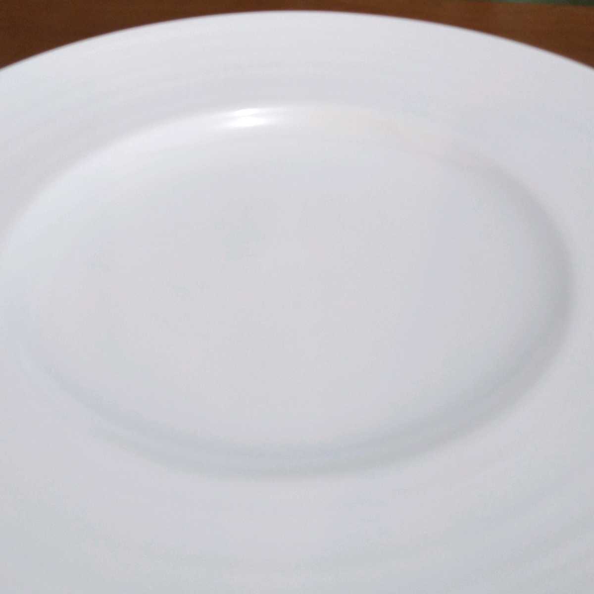 KANESUZU　カネスズ グラシア ビスク風　特大 30cm 大皿 メインプレート 　メインディッシュ/イタリアン/フレンチ/洋食器/陶器/白磁器/丸皿_画像6