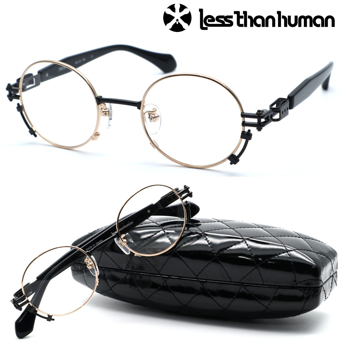 新品・日本製☆less than humanレスザンヒューマン メガネ 09030 col