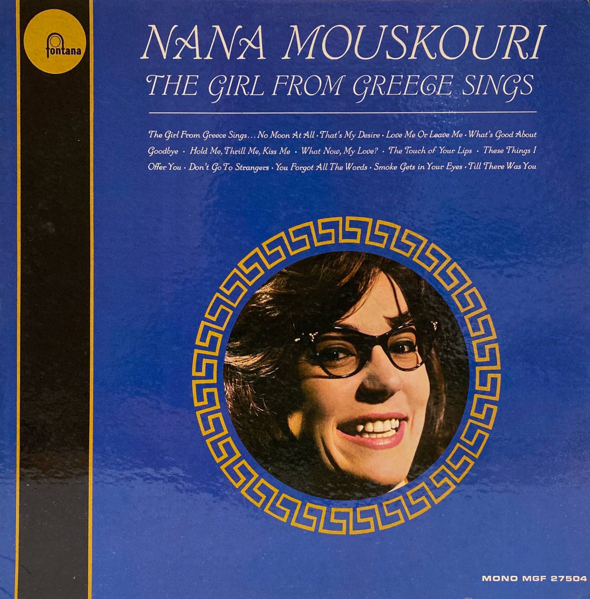 [LP] '62米Orig / Nana Mouskouri / The Girl From Greece Sings / Fontana / MGF 27504 /_画像1