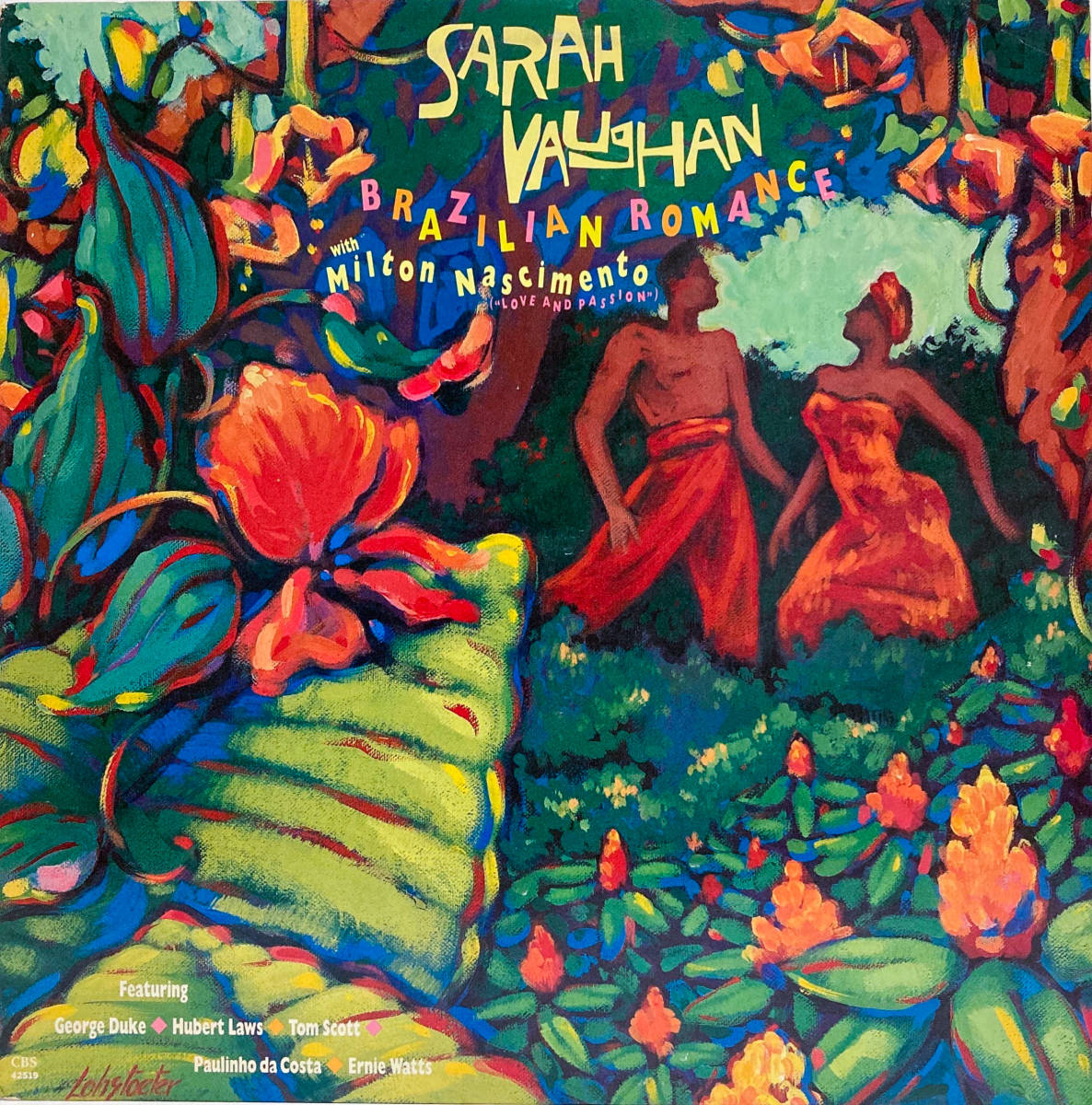 [LP] '87米Orig / Sarah Vaughan With Milton Nascimento / Brazilian Romance / CBS / FM 42519 / Latin Jazz / Vocal / Bossa Nova_画像1