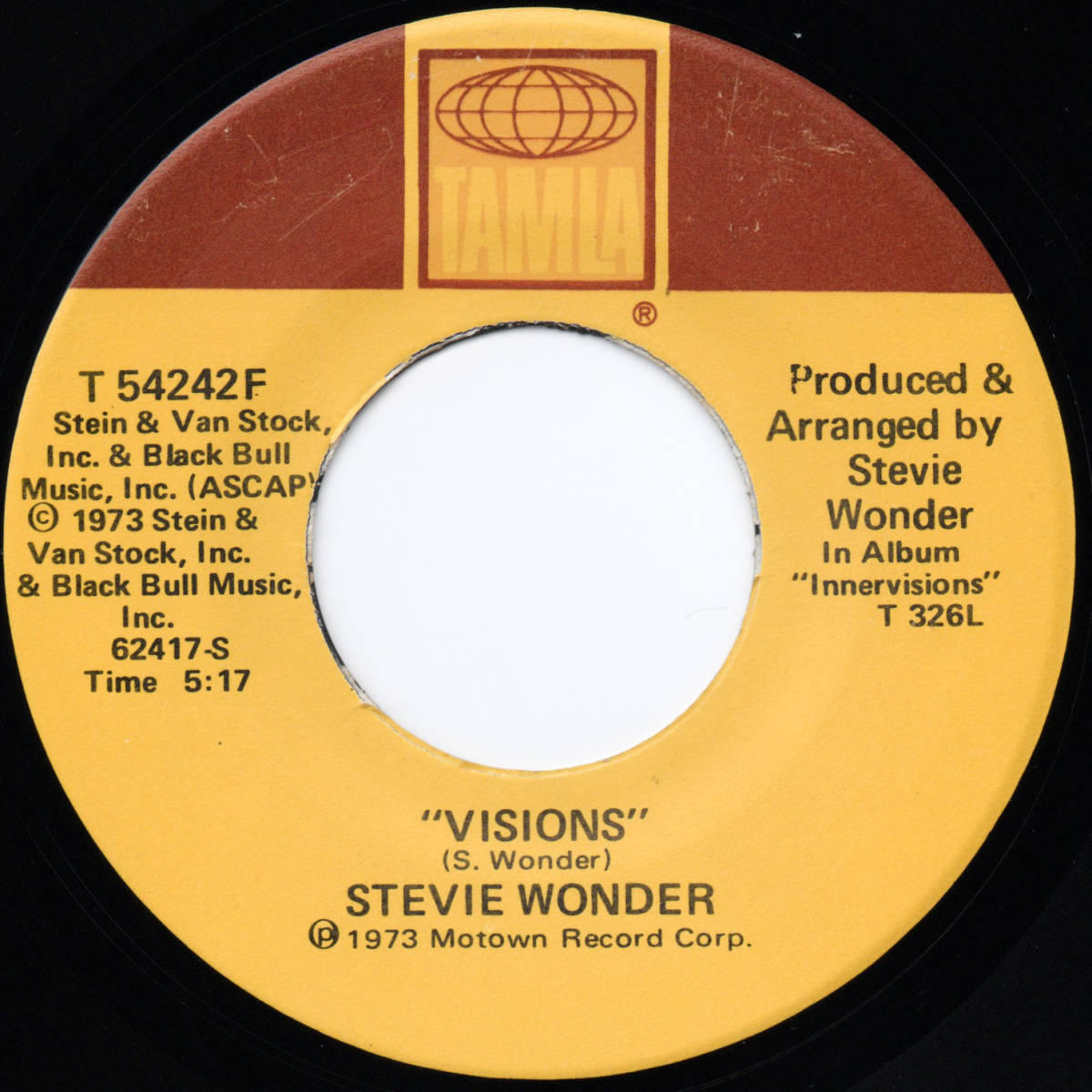 [7] '73米Orig / Stevie Wonder / Living For The City / Tamla / T 54242F / Soul / Funk_画像1