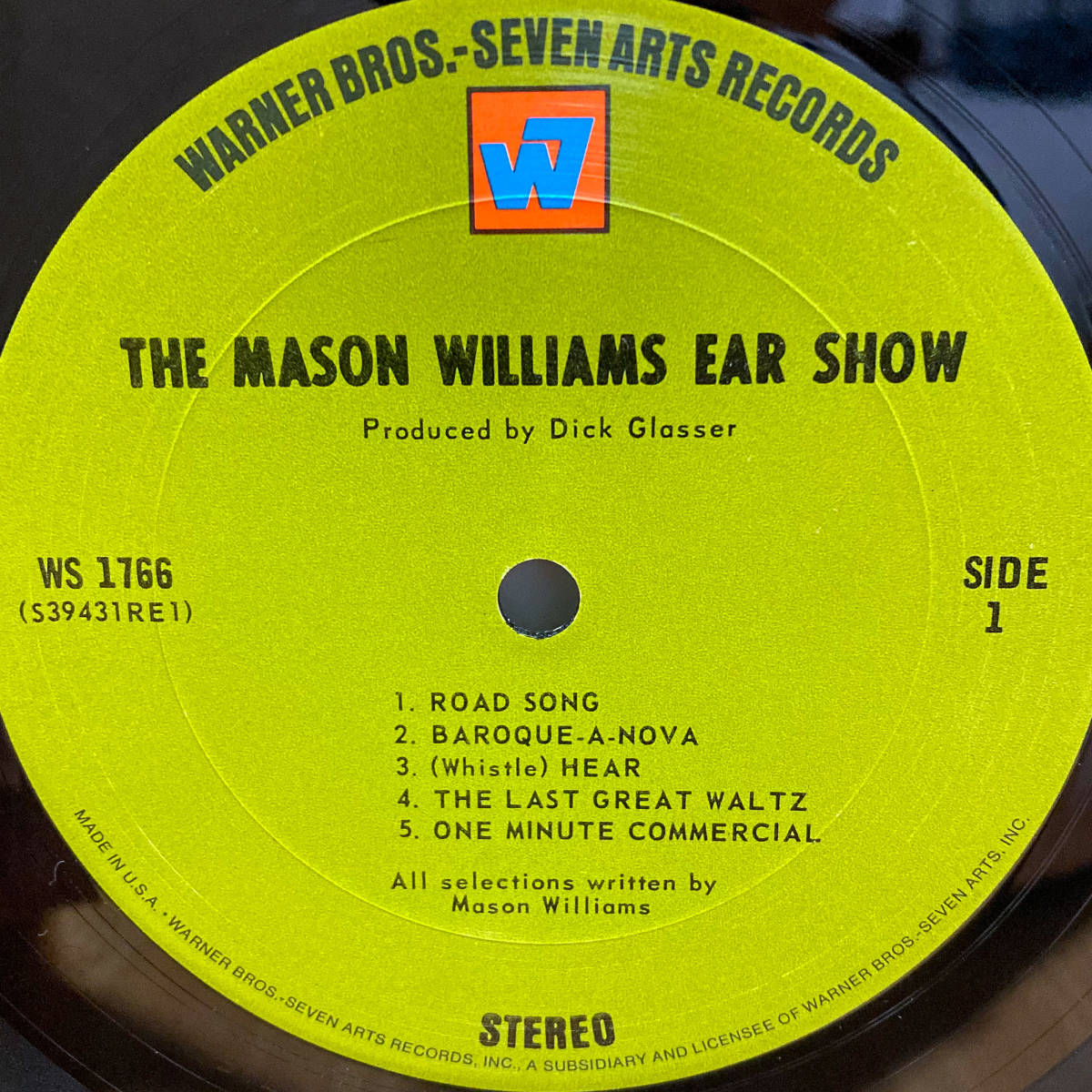 [LP] '68米Orig / Mason Williams / The Mason Williams Ear Show / Warner Bros. - Seven Arts Records / WS 1766 / Folk Rock / Pop Rock_画像4