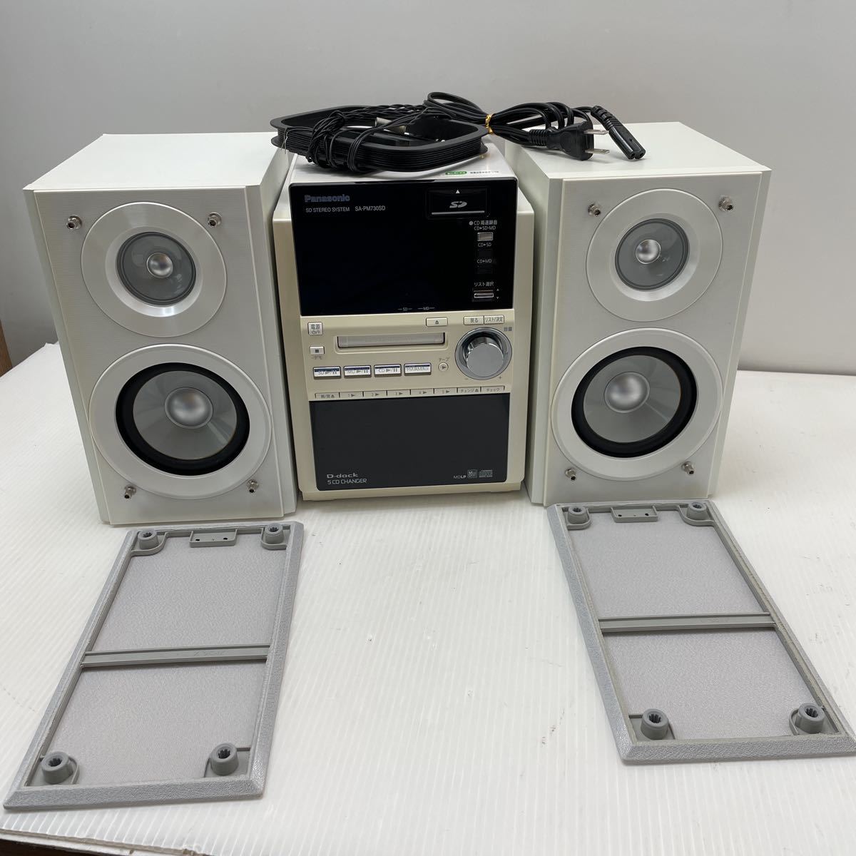 完動品 Panasonic/パナソニック SA-PM730SD SD MD CD カセットテープ