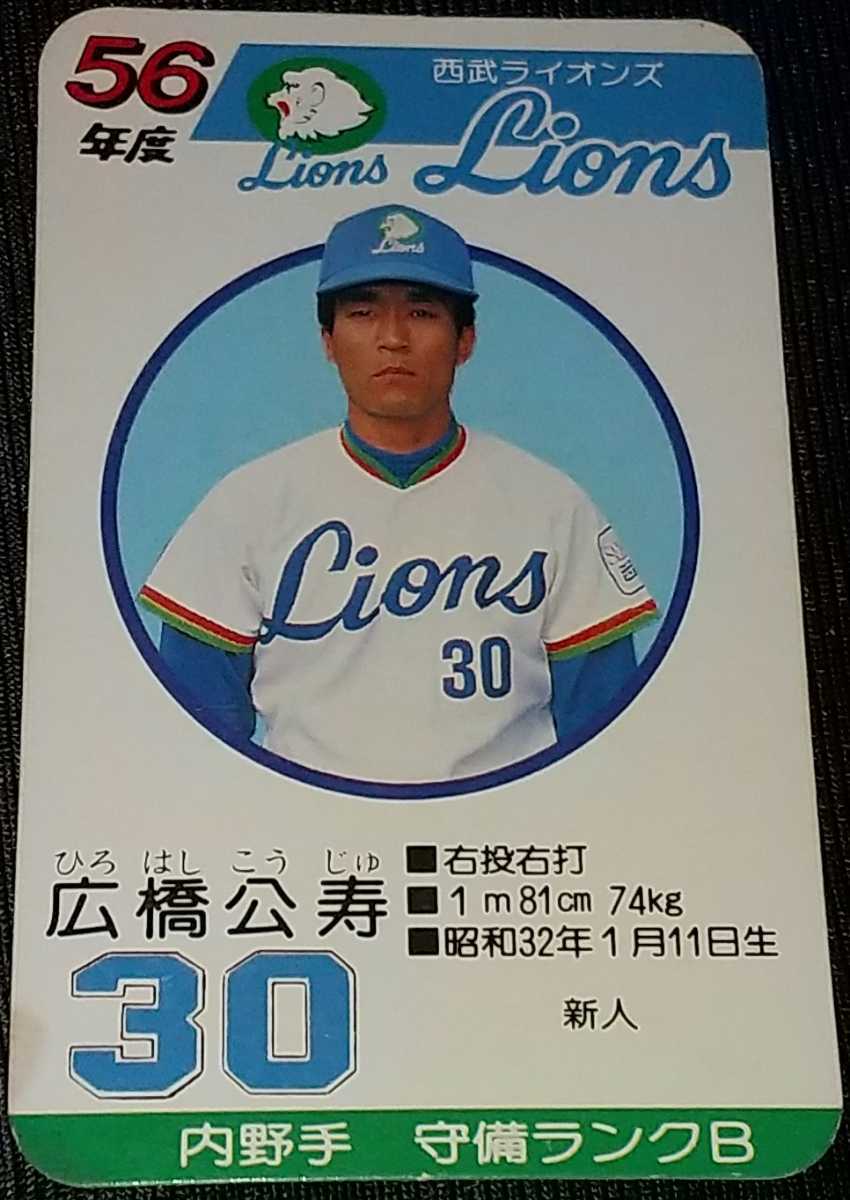 タカラ プロ野球カード 56年度版 西武ライオンズ library.umsida.ac.id