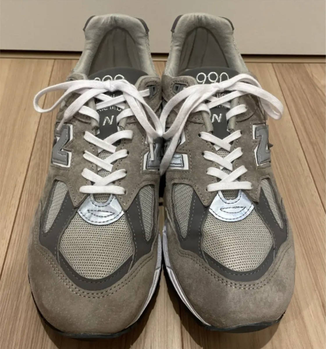 超美品 国内正規店購入 ニューバランス990 M990GY2 グレー US10