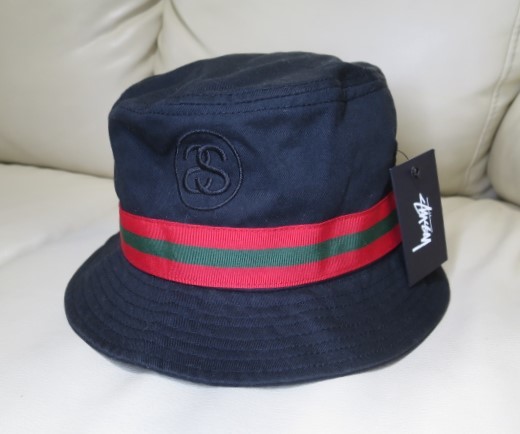 未使用品 STUSSY ステューシー ★ バケット ハット ブラック L/XL シャネルロゴ SSリンク シェリーライン グッチ GUCCI カラー