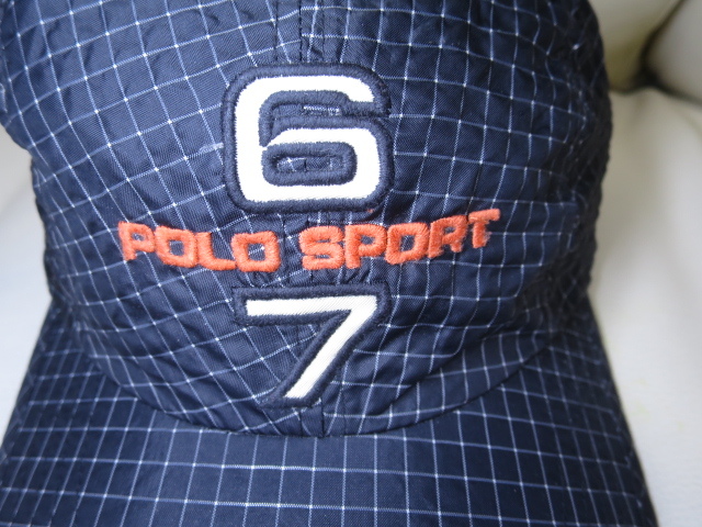 90s POLO SPORT ナイロン ジェット キャップ ブラック ポロ 90s POLO SPORT ナイロン ジェット キャップ ブラック ポロ