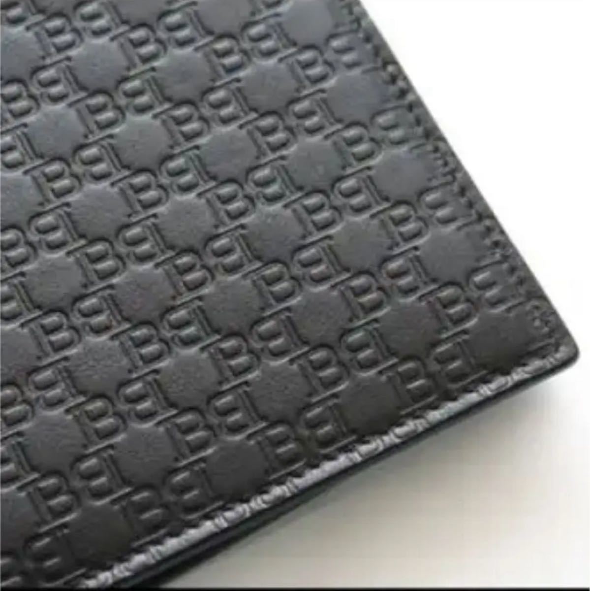 8894◇BALMAIN◇2つ折り財布◇定価59,400円◇ブラック本革◇新品