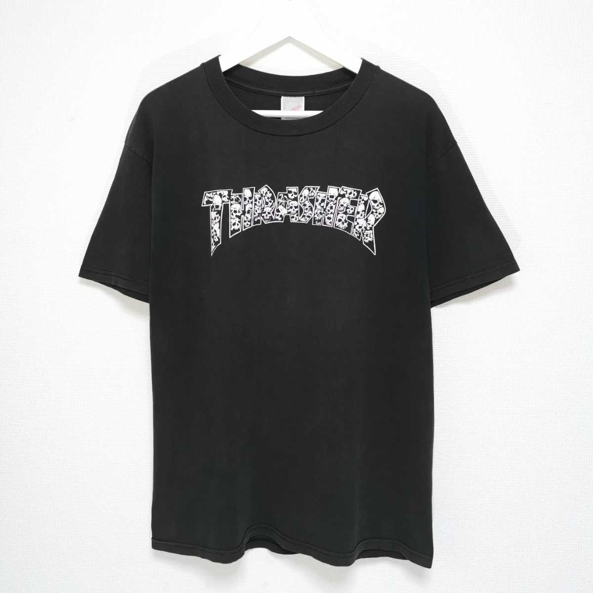 即決 M 90s THRASHER スラッシャー スカル Tシャツ JERZEES VINTAGE USA製