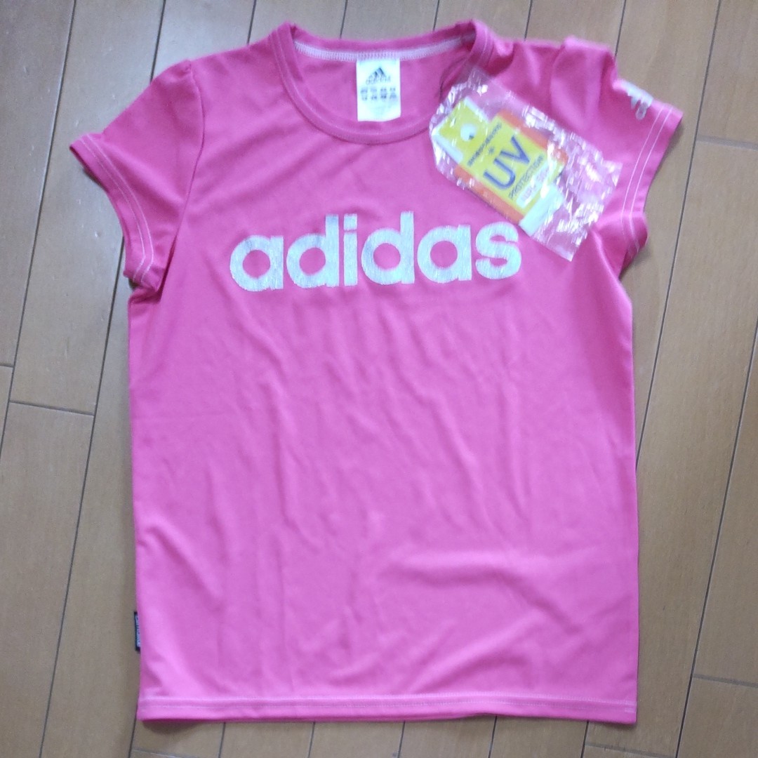 adidas 半袖Tシャツピンク新品