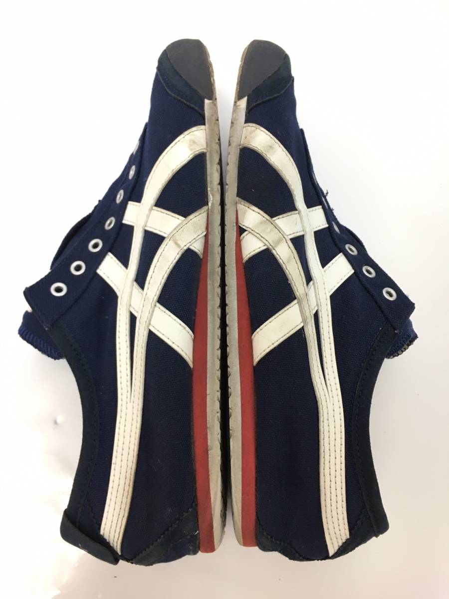 □Onitsuka Tiger MEXICO 66 SLIP-ON スニーカー 28.0cm 紺 □Onitsuka Tiger MEXICO 66 SLIP-ON スニーカー 28.0cm 紺