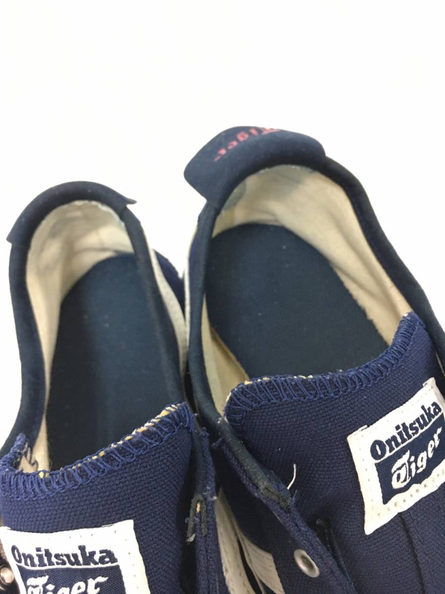 □Onitsuka Tiger MEXICO 66 SLIP-ON スニーカー 28.0cm 紺 □Onitsuka Tiger MEXICO 66 SLIP-ON スニーカー 28.0cm 紺