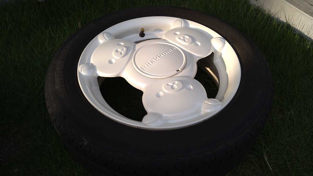 リラックマ ホイール タイヤ ブリヂストン ネクストリー 155/65R14 軽自動車 検) ミラ ココア アルト ラパン 8