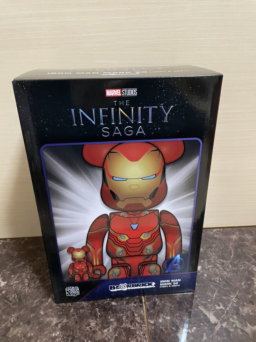 ヤフオク! - BE@RBRICK IRON MAN MARK 50 100％ & 400％ ベア