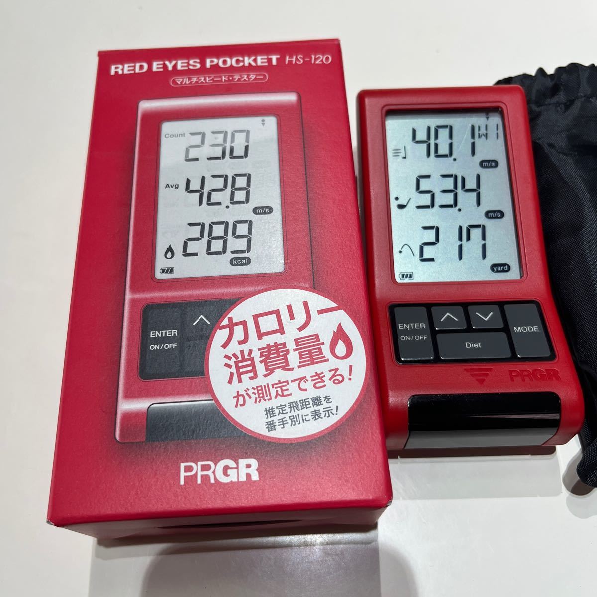 PRGR RED EYES POCKET HS-120 ヘッドスピード測定器