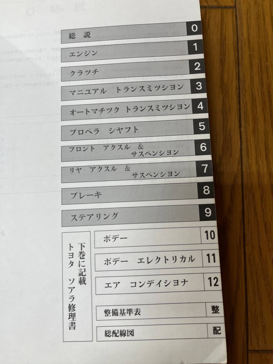 ソアラ SOARER 20系 (E-GZ20系 E-MZ20系 E-MZ21) 修理書 基本 上巻+