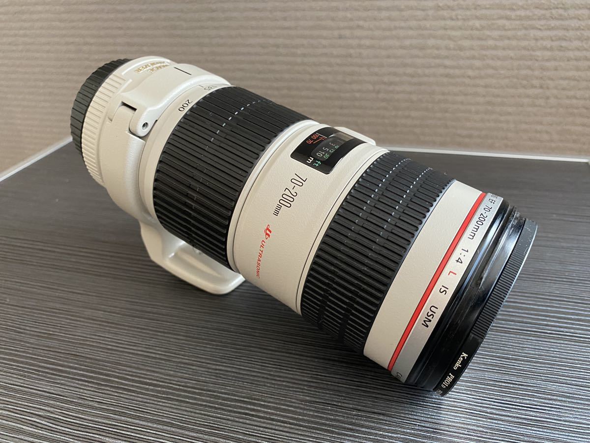 キヤノン Canon EF 70-200mm F4 L IS USM、純正三脚座、花形フード付き