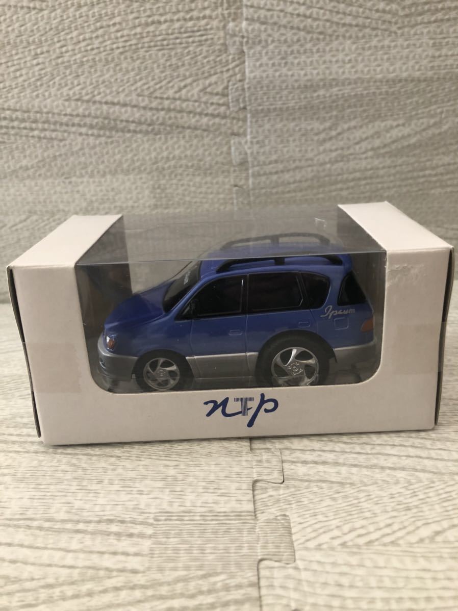 トヨタ イプサム 非売品 プルバックカー ミニカー ブルー_画像1