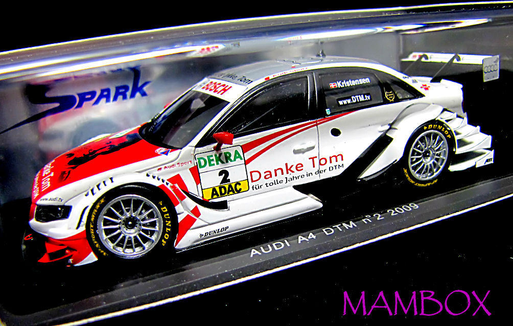 【フリマ】SP☆1/43 S2514 アウディ A4 DTM 2009 「Danke Tom」ラストレーシング