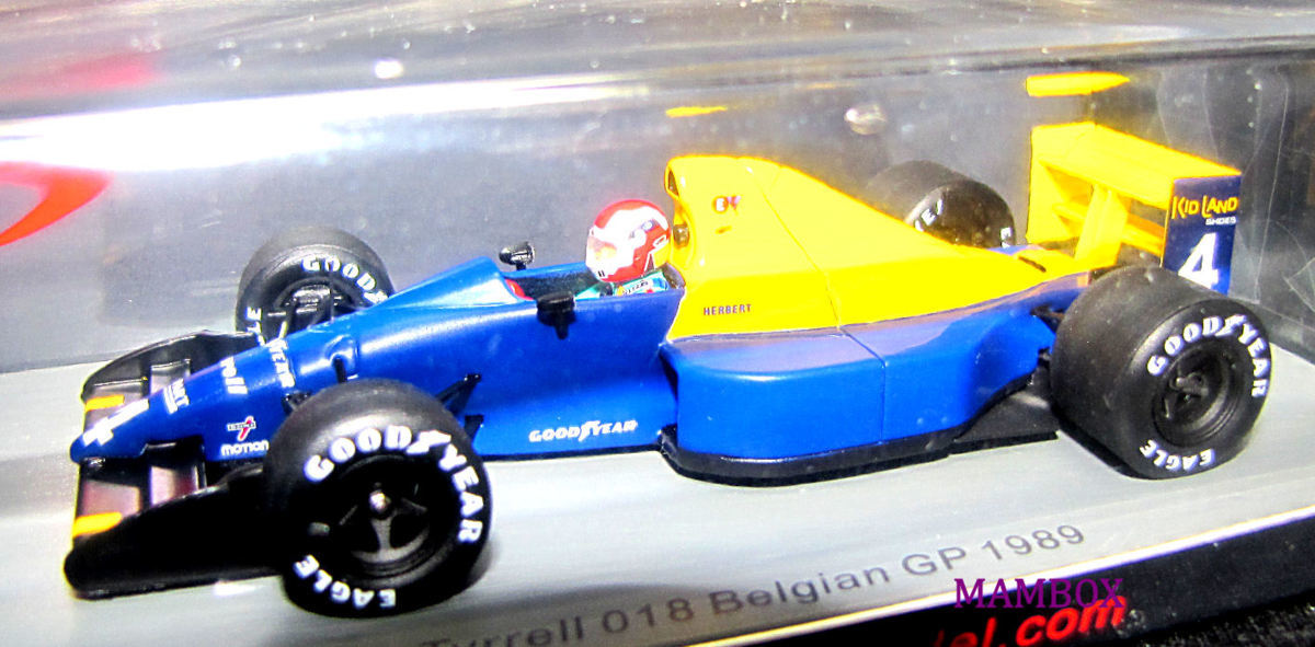 【SALE】SP☆1/43 S1887 ティレル Tyrrell 018 No.4 Belgian GP 1989Johnny Herbert