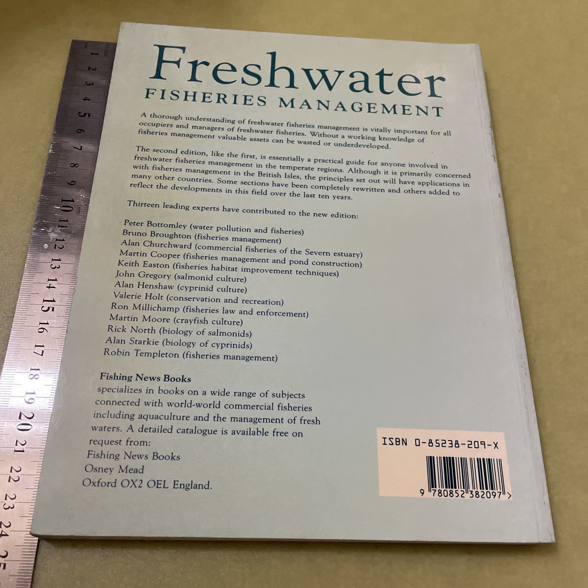 ◎淡水漁業管理の英語本　Freshwater Fisheries Management 釣り漁業_画像2