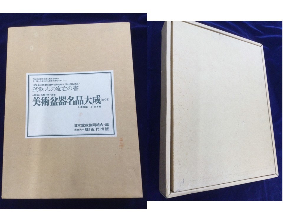 ☆希少☆ 盆栽人の座右の書 美術盆器名品大成 全2 ☆希少☆ 盆栽人の座右の書 美術盆器名品大成 全2