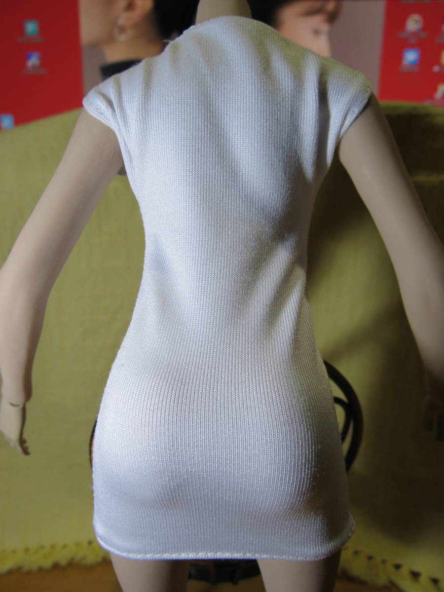 * race collar One-piece ( white ) 1/6 figure * doll for present condition goods * reality goods *