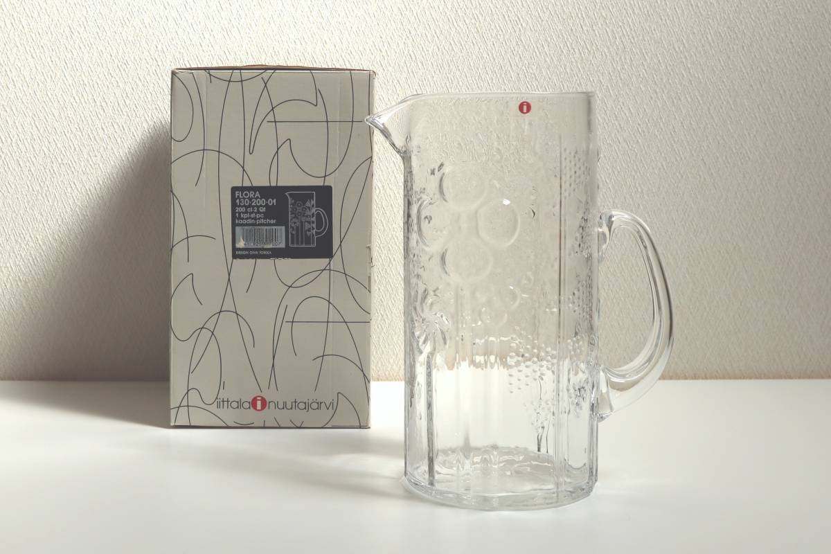 箱入未使用ヴィンテージ Floraフローラ ピッチャー 2L CLR Oiva 箱入未使用ヴィンテージ Floraフローラ ピッチャー 2L CLR Oiva