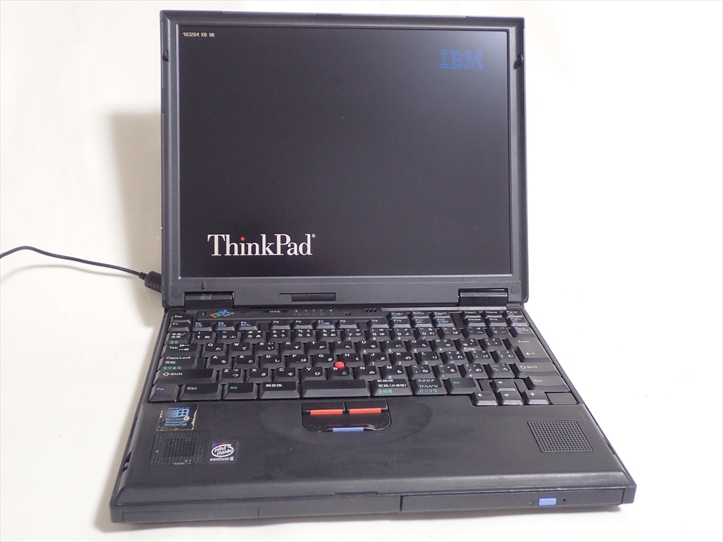 ジャンク ThinkPad 600E PentiumⅡ 366MHz 164MB HDDなし IBM Lenovo