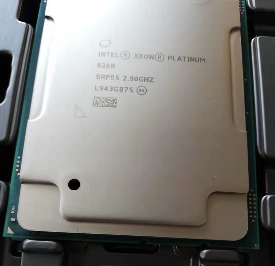 【ジャック】 Intel XEON PLATINUM 8268 SRF95 2.90GHZ 中古pcから解体ジャンク品！_画像2