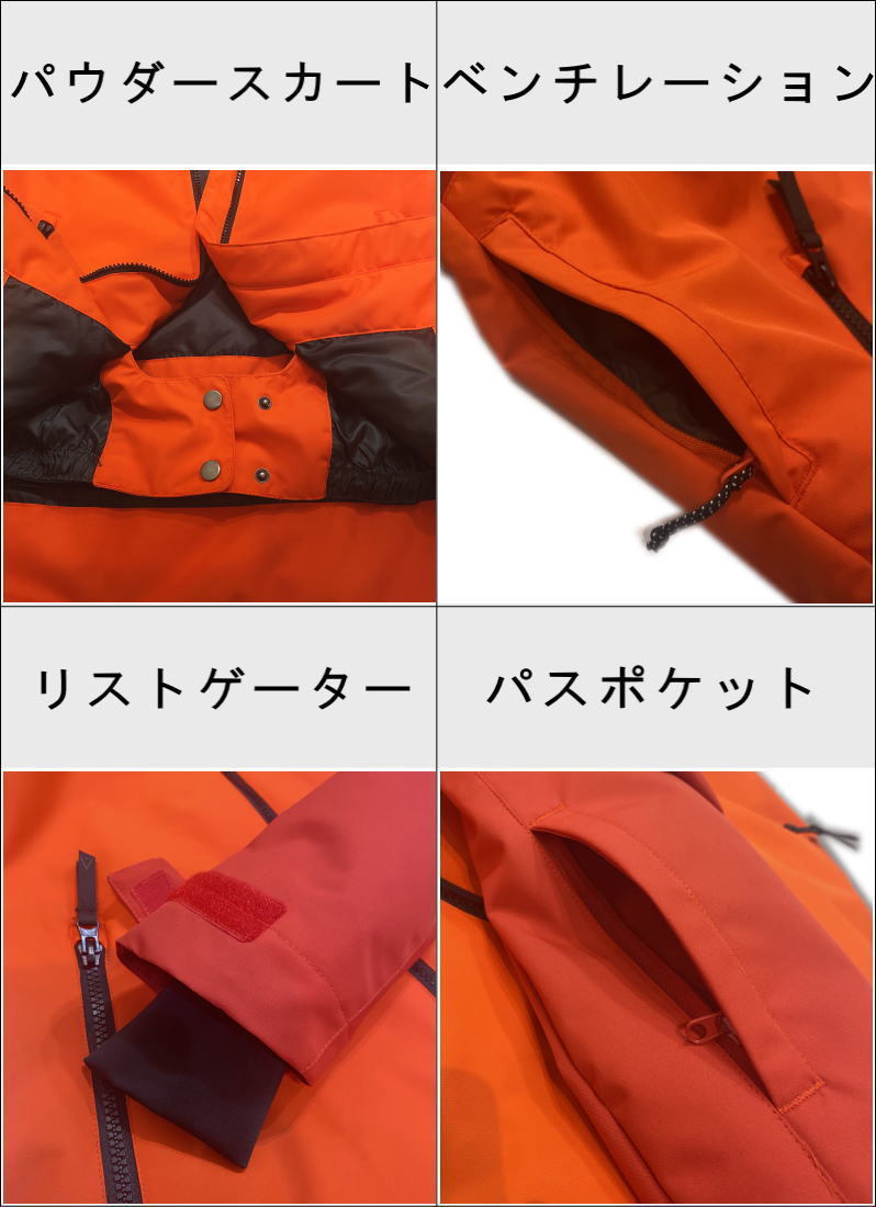 【OUTLET】 CLWR CAKE JKT カラー:Coral Sサイズ レディース スノーボード スキー ウェア ジャケット アウトレット_画像4