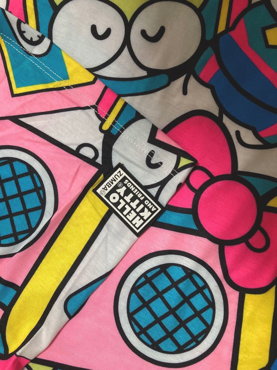 zumba】新作 ズンバ キティ Tシャツ 総柄 kitty ズンバウェア M zumba】新作 ズンバ キティ Tシャツ 総柄 kitty ズンバウェア M
