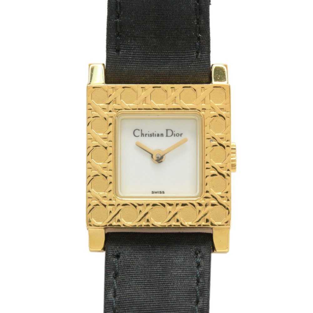 クリスチャンディオール ラ パリジェンヌ クォーツ腕時計/SS/stainless steal-16.2g/D60-159/ゴールド/Christian  Dior 445338