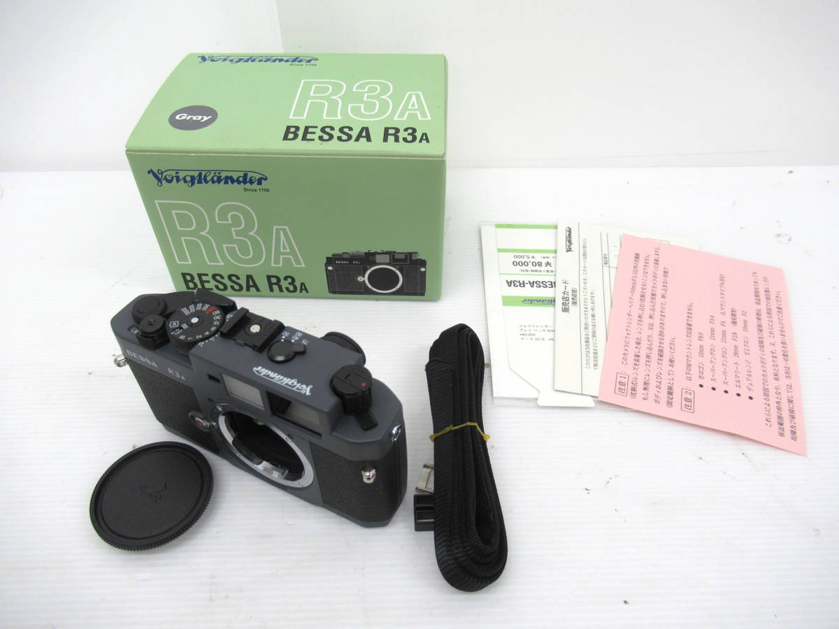 【Voigtlander/フォクトレンダー】午③94//BESSA R3A/箱.説明書.ストラップ付き_画像1