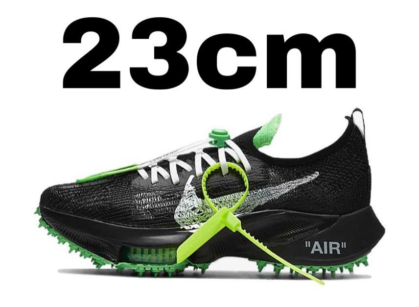 オフホワイト × ナイキ エアズーム テンポ ネクスト％ フライニット ブラック 新品　23cm Off-White × Nike Air Zoom