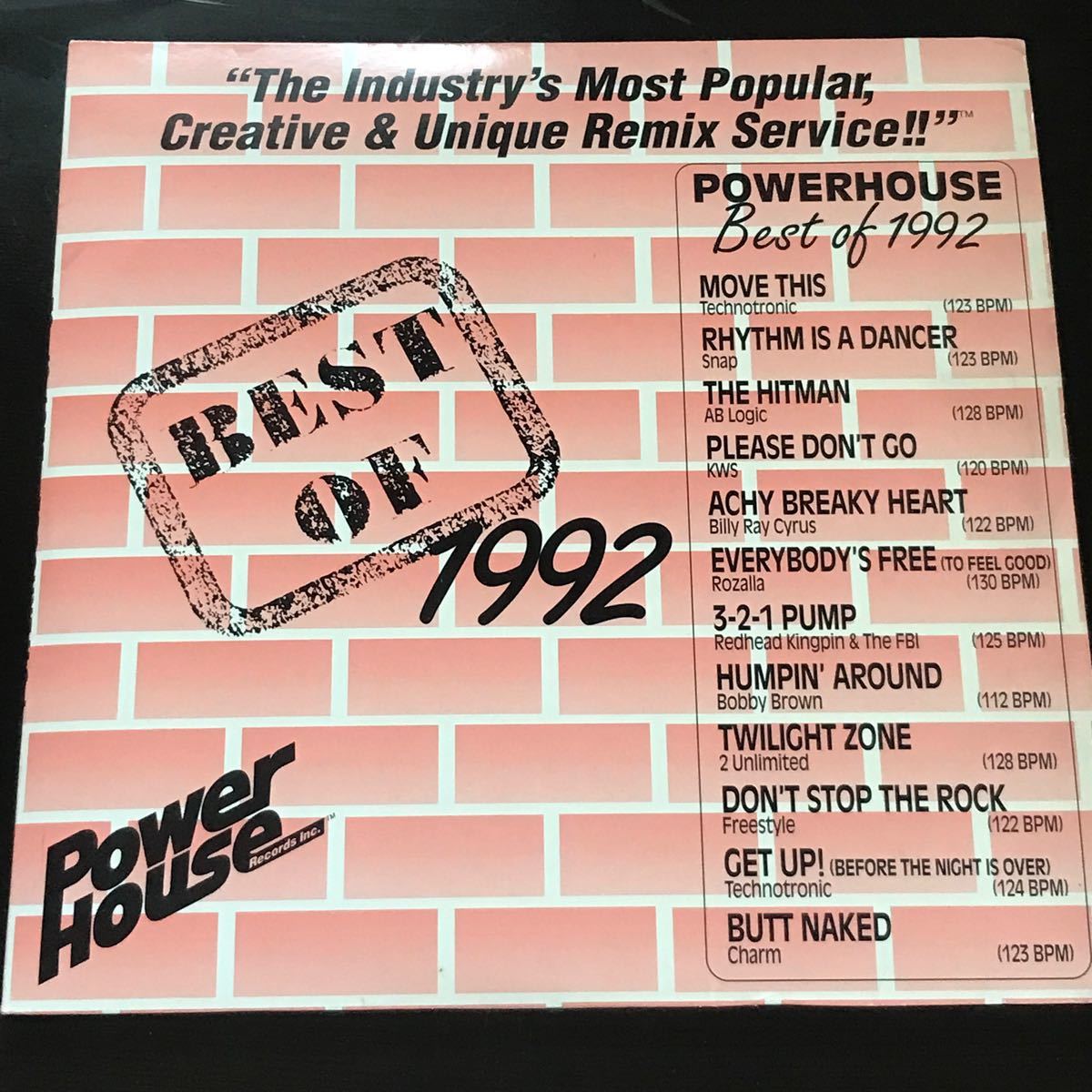 LP 12 レコード 希少 レア ハウス テクノPowerhouse Best Of 1992 パワーハウス ベストオブ プロモ盤