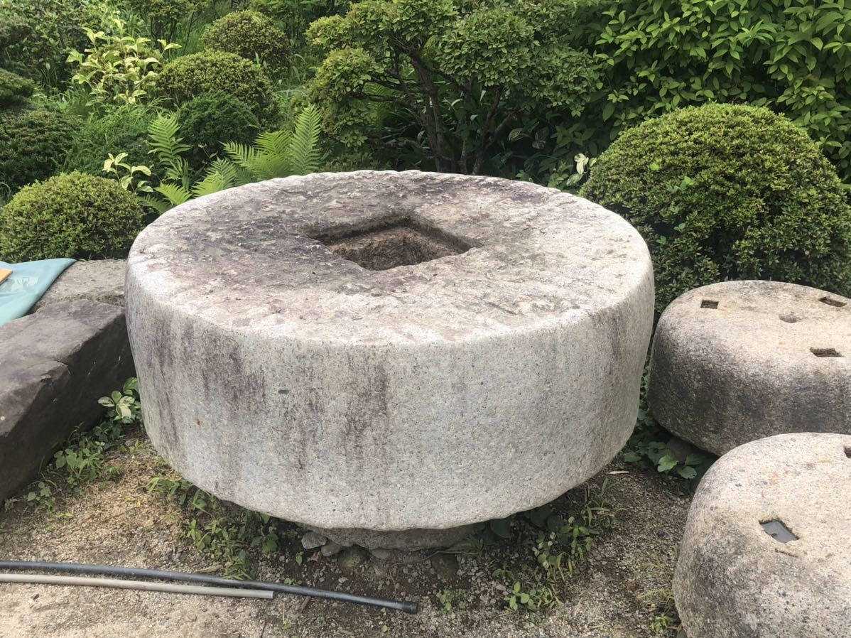 石臼 庭石 造園 ガーデニング - 植木、庭木