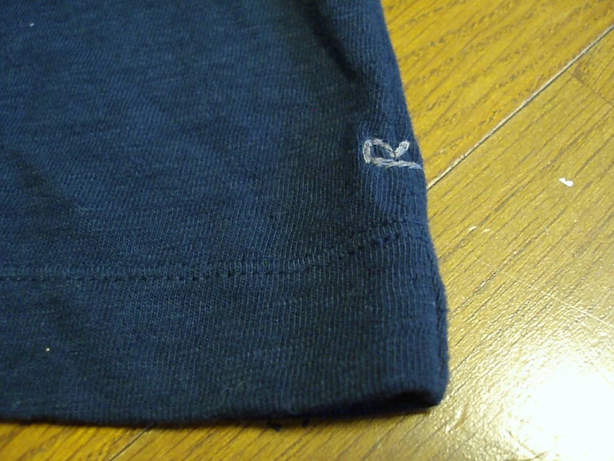 ●45R フォーティーファイブアールピーエム 無地カットソー（2サイズ 美品です） 長袖Tシャツ 45rpm 紺 日本製_画像5