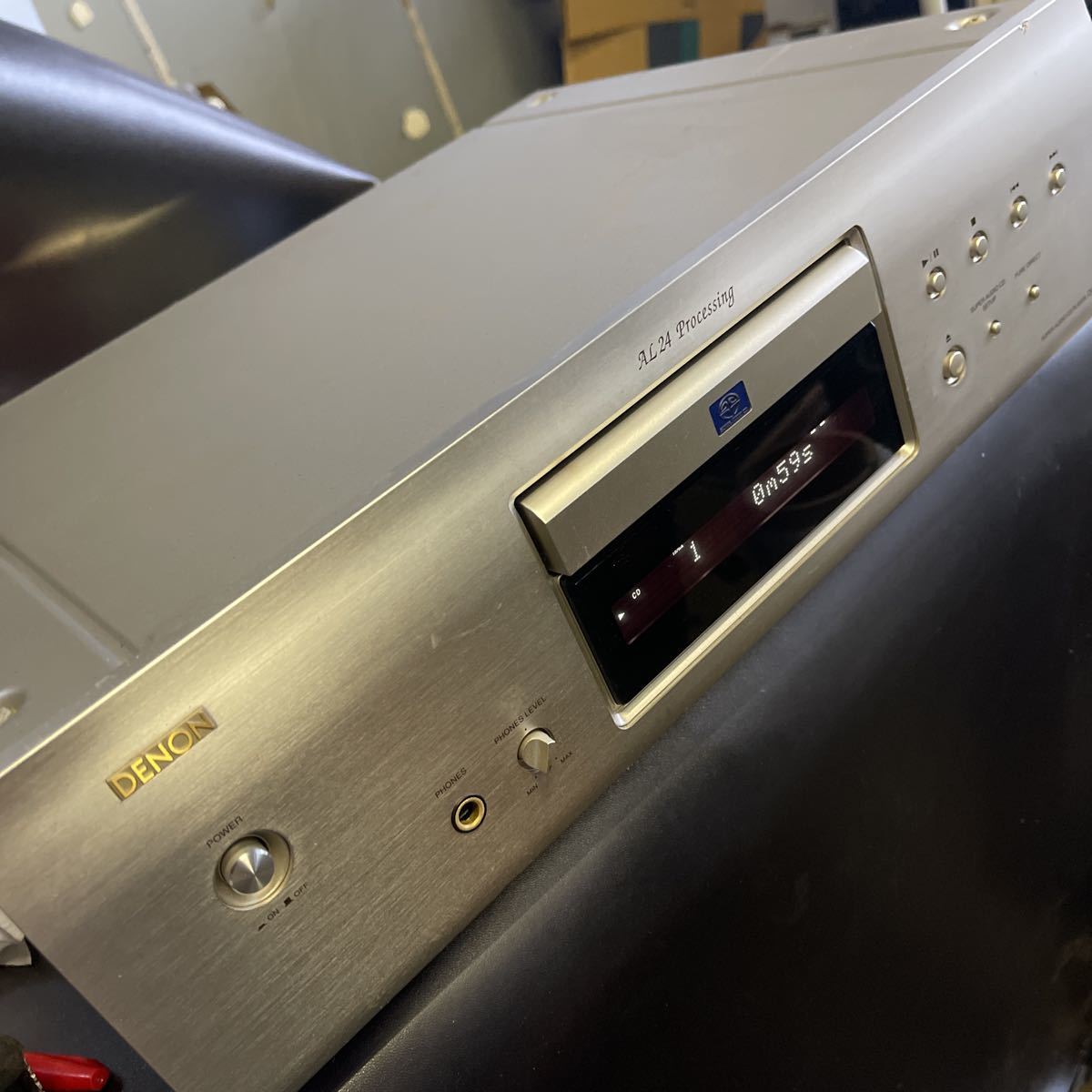 D235」DENON デノン DCD-1500AE CDプレーヤー オーディオ CD再生確認