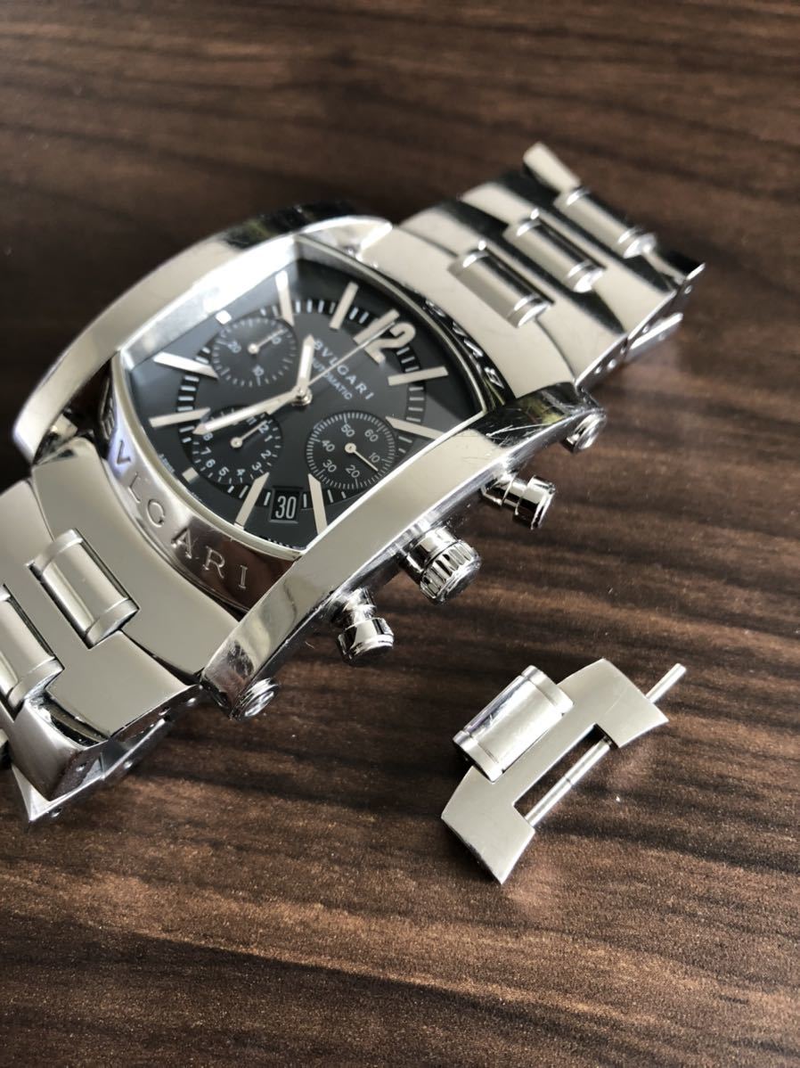 ブルガリ BVLGARI アショーマ クロノグラフ メンズ 自動巻き オートマチック AA48SCH
