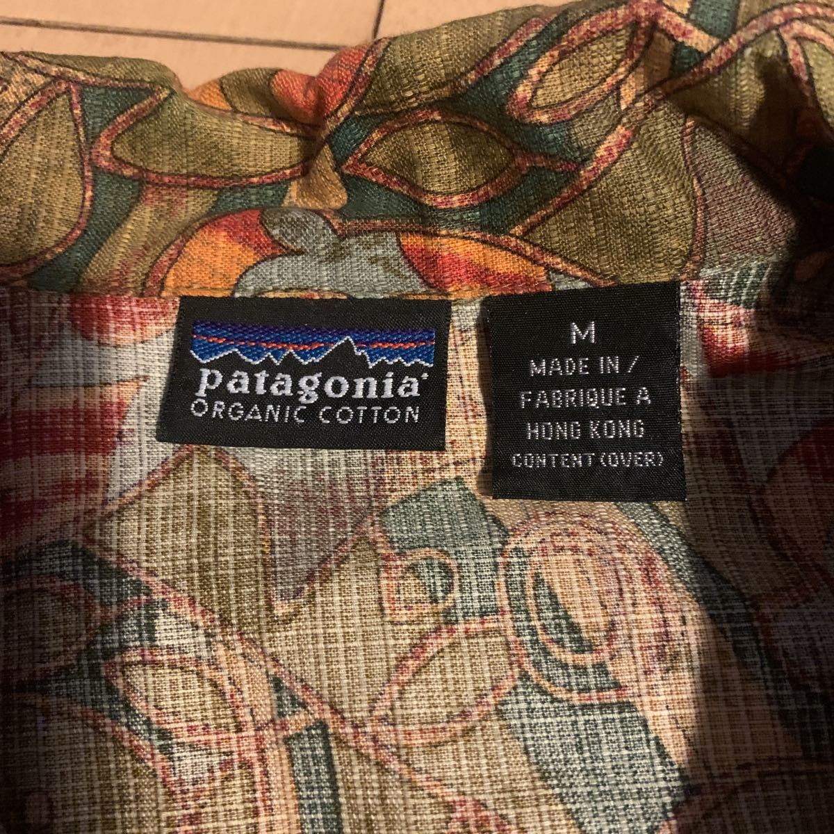 【Patagonia】パタゴニア 総柄 アロハシャツ 99年 S99 sty53302 ビンテージ コットン 半袖シャツ M_画像4