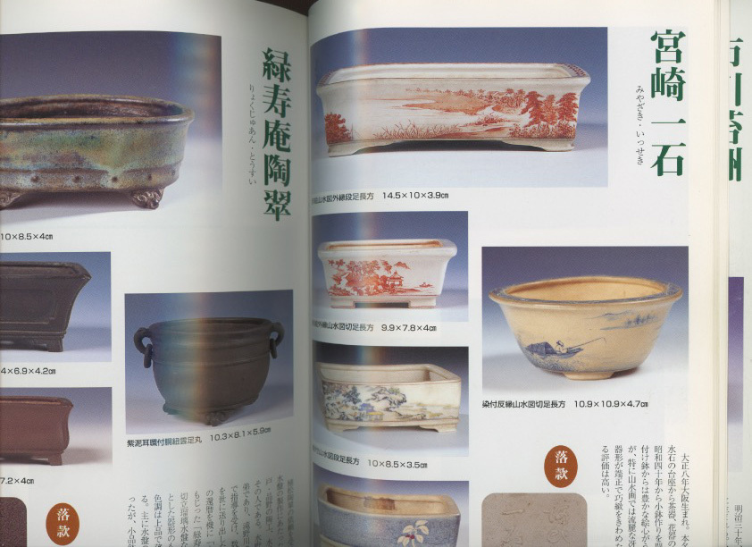 □盆栽小鉢図鑑 現代小品鉢作家名鑑 検:竹本隼太・宮崎一石・佐野 □盆栽小鉢図鑑 現代小品鉢作家名鑑 検:竹本隼太・宮崎一石・佐野