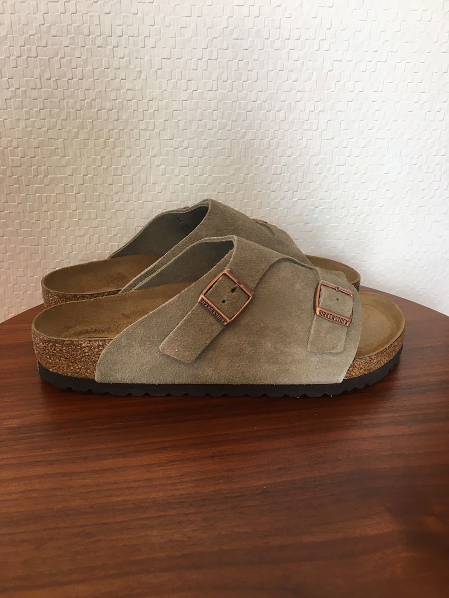 41（26.5cm）｜BIRKENSTOCK ビルケンシュトック チューリッヒ Taupe 1009532 レギュラー幅 SFB スエード サンダル (新品)(正規品)(即決) _画像3