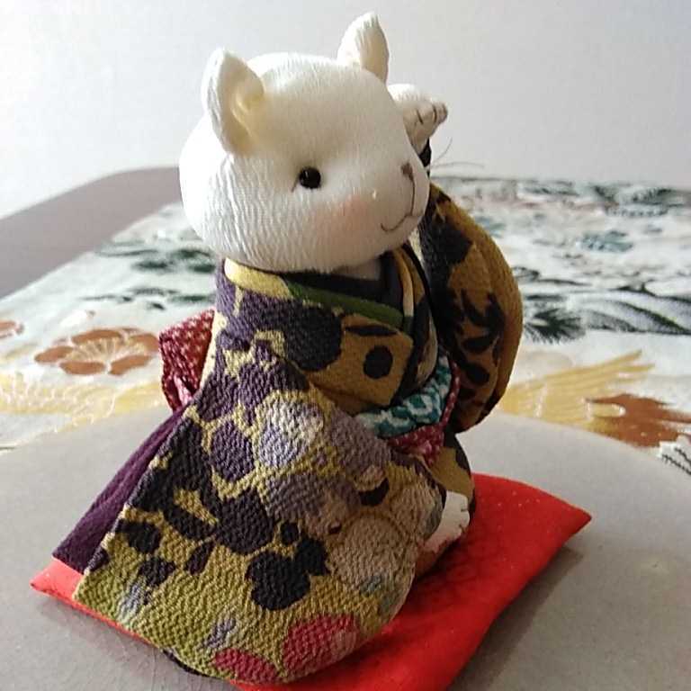しんでいた ヤフオク! - 縮緬創作招き猫 福猫 古布 られた - fisip