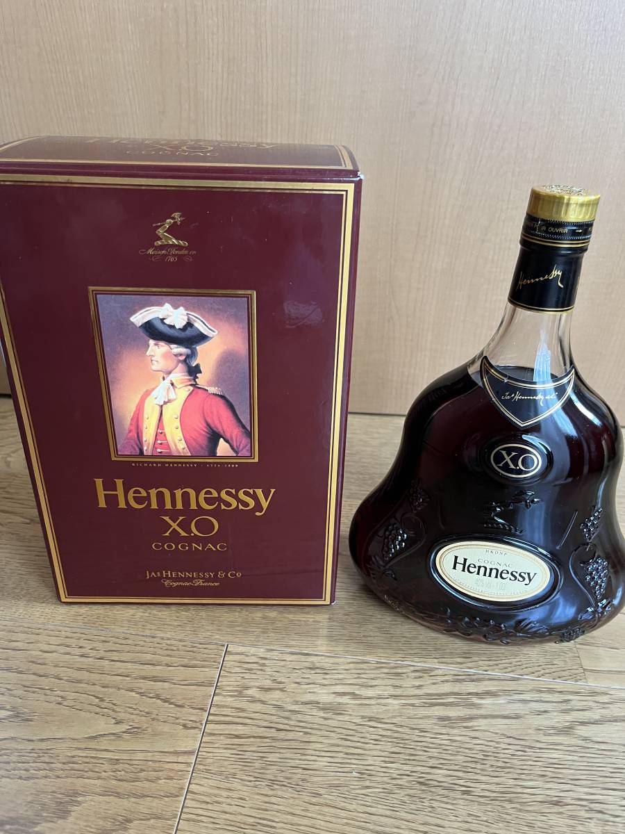 Hennessy XO ヘネシー 金キャップ クリアボトル コニャック 40% 1L