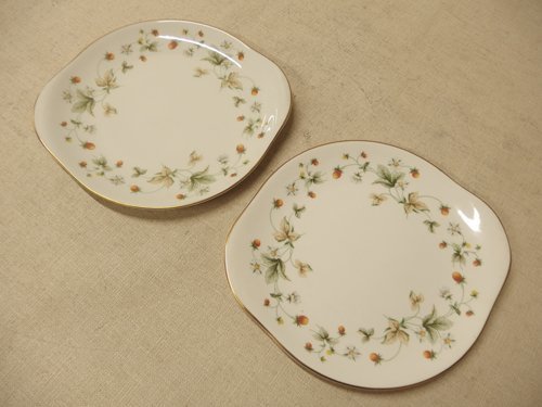 0720448w[ Royal Doulton strawberry cream BB plate 2 sheets ] England made / secondhand goods 