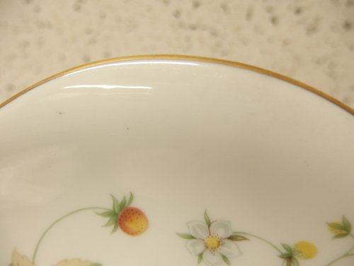 0720448w[ Royal Doulton strawberry cream BB plate 2 sheets ] England made / secondhand goods 