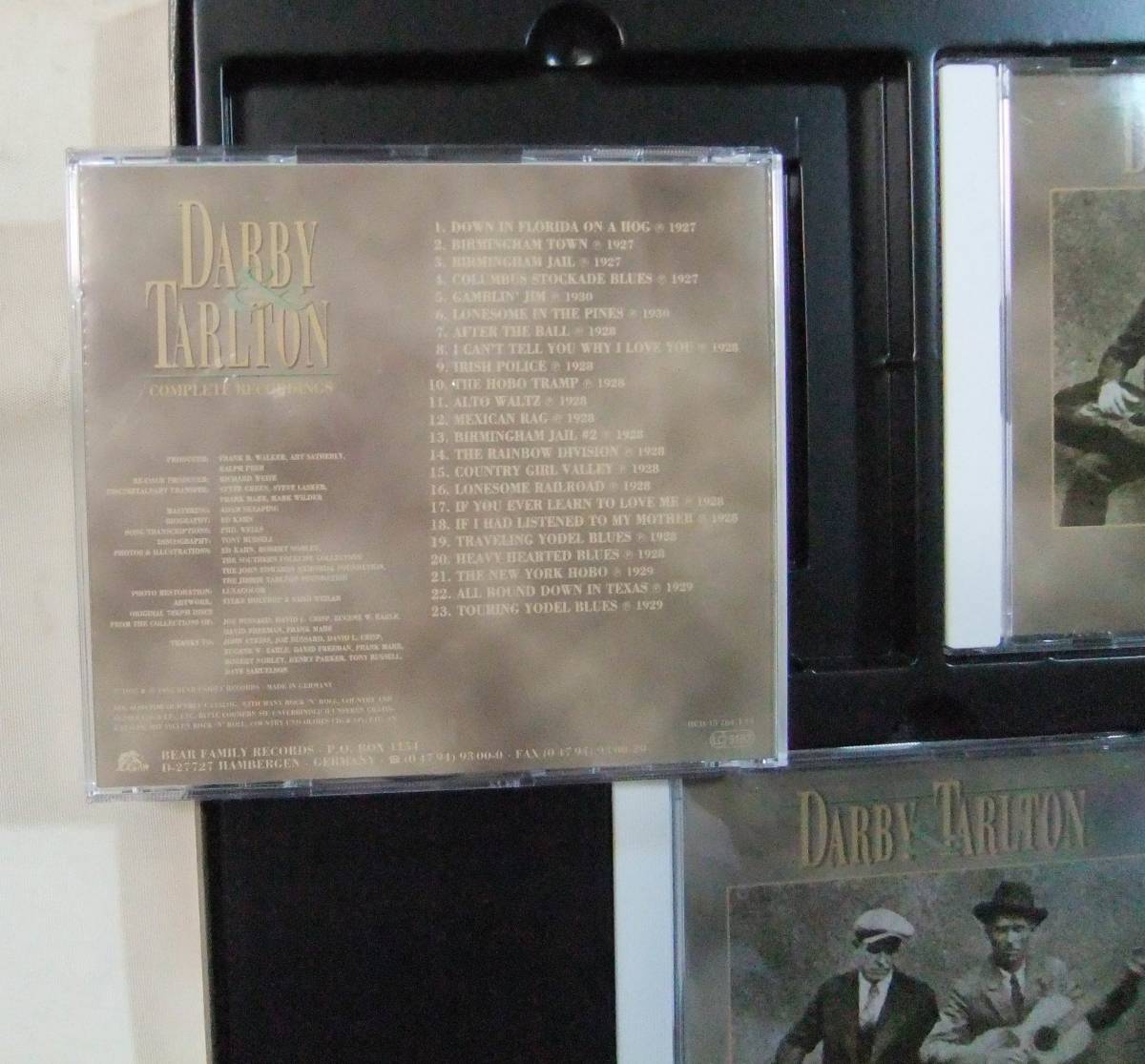 Darby & Tarlton / Complete Recordings / 3CDBOX / '95Germany BearFamily Records / スライドギター / 美品