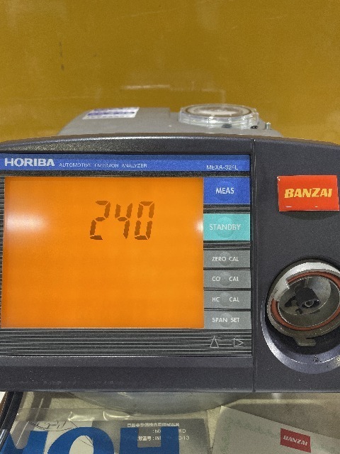 【1円スタート！未使用】HORIBA 排気ガステスター MX-002 MEXA-324L 校正令和3年10月実施 自動車排ガス測定器 動作良好_画像3