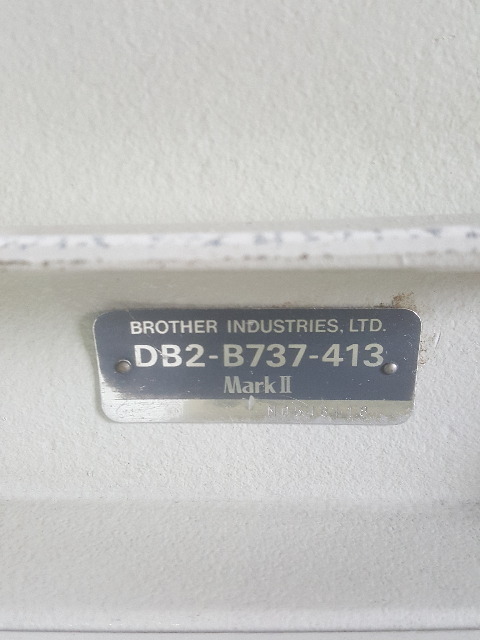 【1円スタート！】BROTHER / ブラザー 工業用ミシン 台付き DB2-B737-413 Mark2 工業用ミシン 100V 動作良好 ※直接引き取り歓迎_画像9